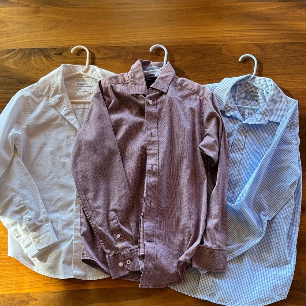 Boys bouton up dress shorts
